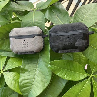 พร้อมส่ง-uag เคสหูฟังบลูทูธ ลายพราง พร้อมสายคล้อง สําหรับ Apple AirPods 1 2 Pro