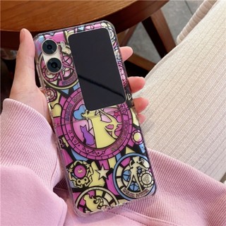 เคสโทรศัพท์มือถือ แบบแข็ง ป้องกันกระแทก แบบฝาพับ ลาย SAILOR MOON สีโปร่งใส สําหรับ Oppo Find N2