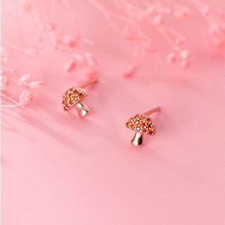 Mushroom Earrings ต่างหูเงินแท้ S925