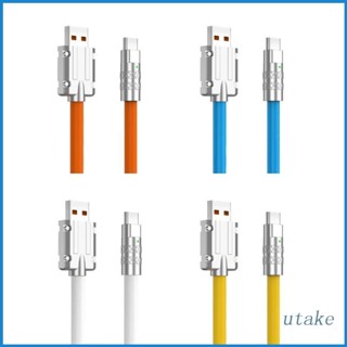 Utakee สายชาร์จ USB Type C และสายซิงค์ข้อมูล แบบนิ่ม TPE ชาร์จเร็ว