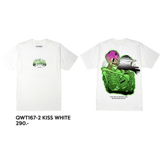 QWT160-2 KISS WHITE เสื้อยืด สีขาว