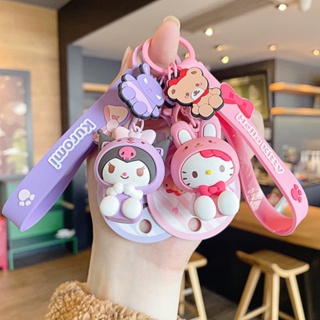 พวงกุญแจ จี้ตุ๊กตาการ์ตูน Sanrio Hello Kitty My Melody Kuromi เหมาะกับของขวัญ ของเล่นสําหรับเด็ก