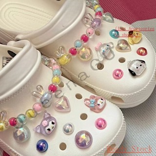 สร้อยเพชรพลอย CROCS jibbitz SET（ไม่รวมรองเท้า）, ชิ้นสําหรับตกแต่งรองเท้า ของขวัญวันหยุด jibbitz อุปกรณ์เสริมรองเท้าแตะ