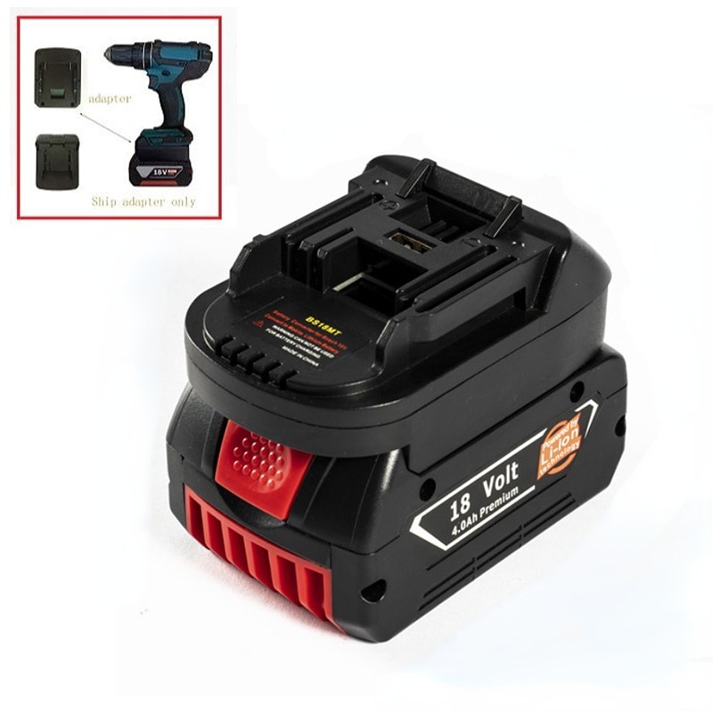 Amazz - ส่งจาก กทม. แปลงแบต Bosch เป็น Makita BS18MT Battery Adapter For Bosch 18V To Makita 18V BL 