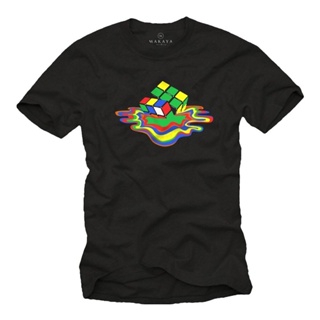 Fashion T-Shirt Big Bang Nerd Mens with Magic Cube Theory-Men GEEK SHELDON Shirt_02