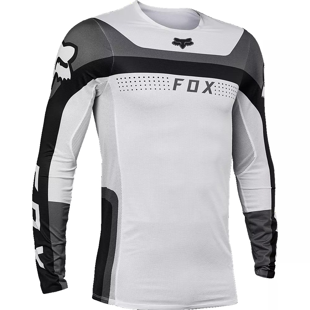 COD In Stock 2023 ใหม่ผู้ชายระบายอากาศสีขาว FOX Motocross แขนยาวเสื้อแข่งจักรยาน