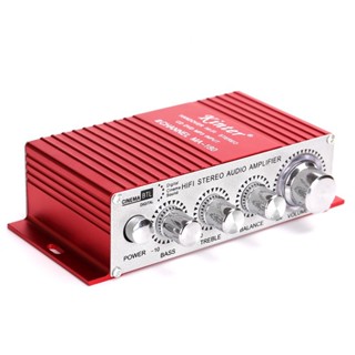 เครื่องขยายเสียงสเตอริโอ MA-180 2 ช่องทาง Hi-Fi AMP USB DC12V สําหรับรถยนต์ เรือ 5 ชิ้นต่อล็อต