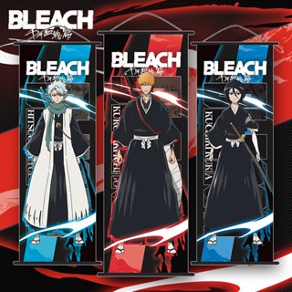 Bleach ม้วนผ้า พิมพ์ลายการ์ตูน Kurosaki Ichigo สําหรับแขวนตกแต่งห้อง