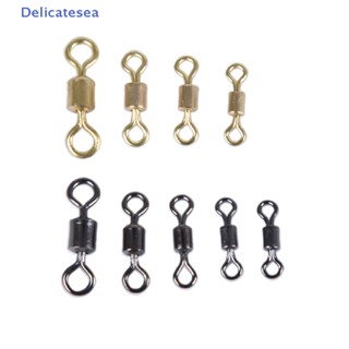 [Delicatesea] อุปกรณ์ตกปลา ลูกหมุนเชื่อมต่อลูกปืนตกปลา 50 ชิ้น 100 ชิ้น
