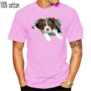 men tshirt  T Shirt sticker_Border Collie_3D Wo T-Shirt_02