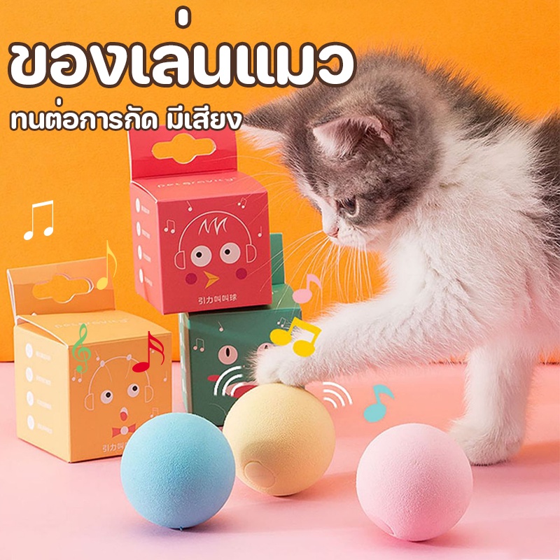 COD ของเล่นแมว ลูกบอลแมว ลูกบอลมีเสียง  บอลมีเสียง แมว ลูกแมว ทนต่อการกัด มีเสียง