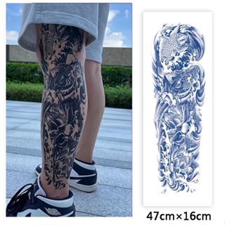 【COCO Magic tattoo】สติกเกอร์รอยสักชั่วคราว กึ่งถาวร กันน้ํา ติดทนนาน 15 วัน 47 ซม.*16 ซม.