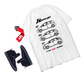 Attitude FIT เสื้อยืดคอกลม แขนสั้น ผ้าฝ้าย ทรงหลวม สําหรับ GD GE JS VTEC mugen JDM FIT GK5