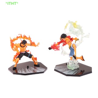 Itht&gt; โมเดลฟิกเกอร์ One Piece Fire Fist Portgas·D· Ace Monkey·D·Luffy ขนาด 18 ซม. ของเล่นสําหรับเด็ก