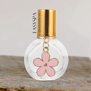 ขวดแก้วหนา 10ml ฝาสเปรย์ และ ลูกกลิ้งสแตนเลส สุดหรู ขวดแก้วหนาเคลือบสี ฝาอลูมีเนียม จี้ดอกไม้ พวงกุญแจดอกไม้ ขวดน้ำหอม