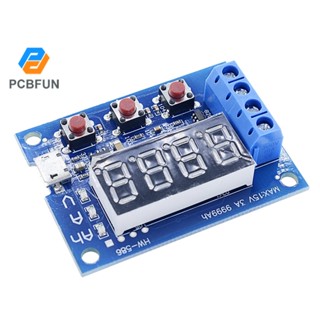 PCBFUN เครื่องทดสอบความจุแบตเตอรี่ลิเธียมดิจิทัล Micro USB ZB2L3 LED Li-ion