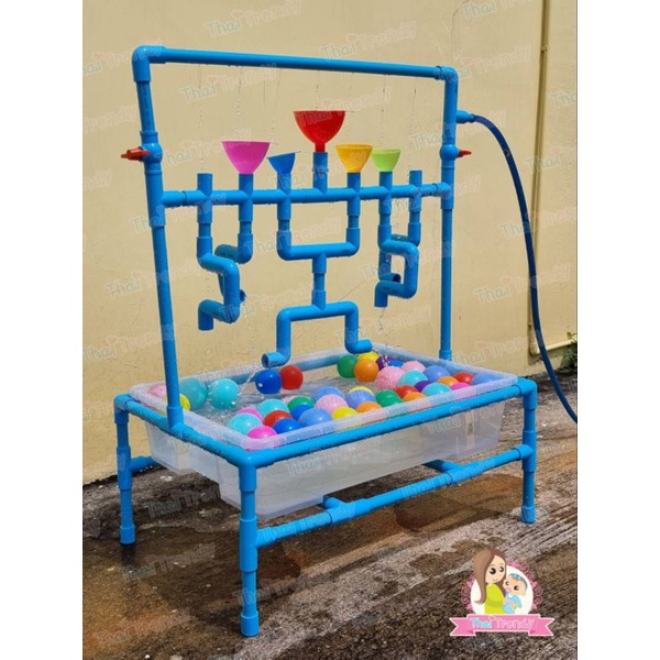 Waterplay Station ของเล่นเด็ก โต๊ะเล่นน้ำสำหรับเด็ก แถมฟรี กรวย5ใบ (ชุดใหญ่) - รูปที่ 4