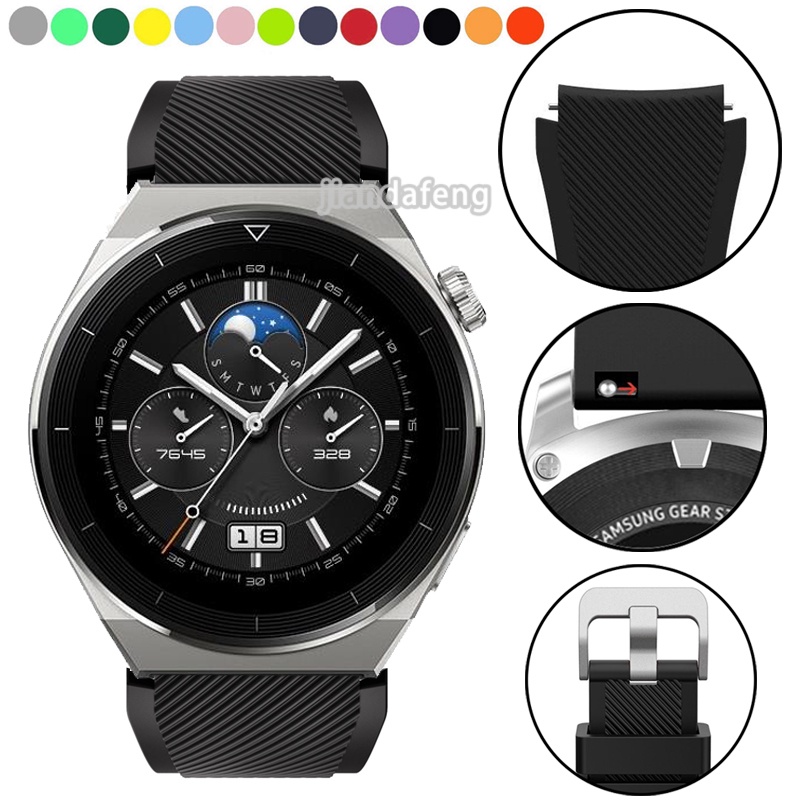 สายนาฬิกาข้อมือซิลิโคน กันน้ํา สําหรับ HUAWEI WATCH GT3 Pro 46 มม. 43 มม.
