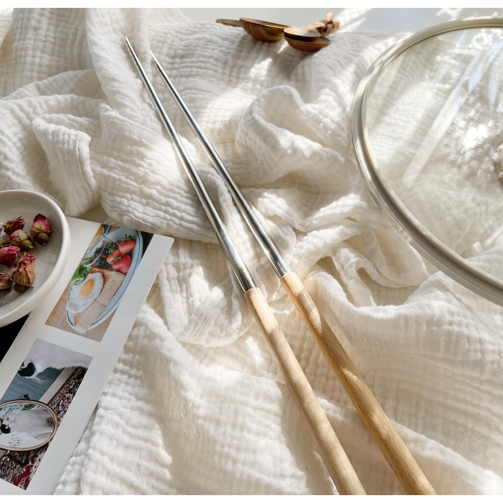 Omocha | (New) Long stainless chopstick ตะเกียบยาว ตะเกียบทอดปลายสแตนเลส