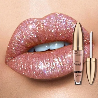 18 สี Diamond Sparkle Matte Lip Gloss Liquid Glitter ลิปสติก Waterproof Pearlescent Makeup