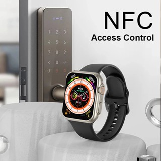 นาฬิกาข้อมือ IWO T800 ultra 1.99 นิ้ว IWO Smartwatch Series NFC ไร้สาย บลูทูธ สําหรับ Android Ios Vs N8 X8 max