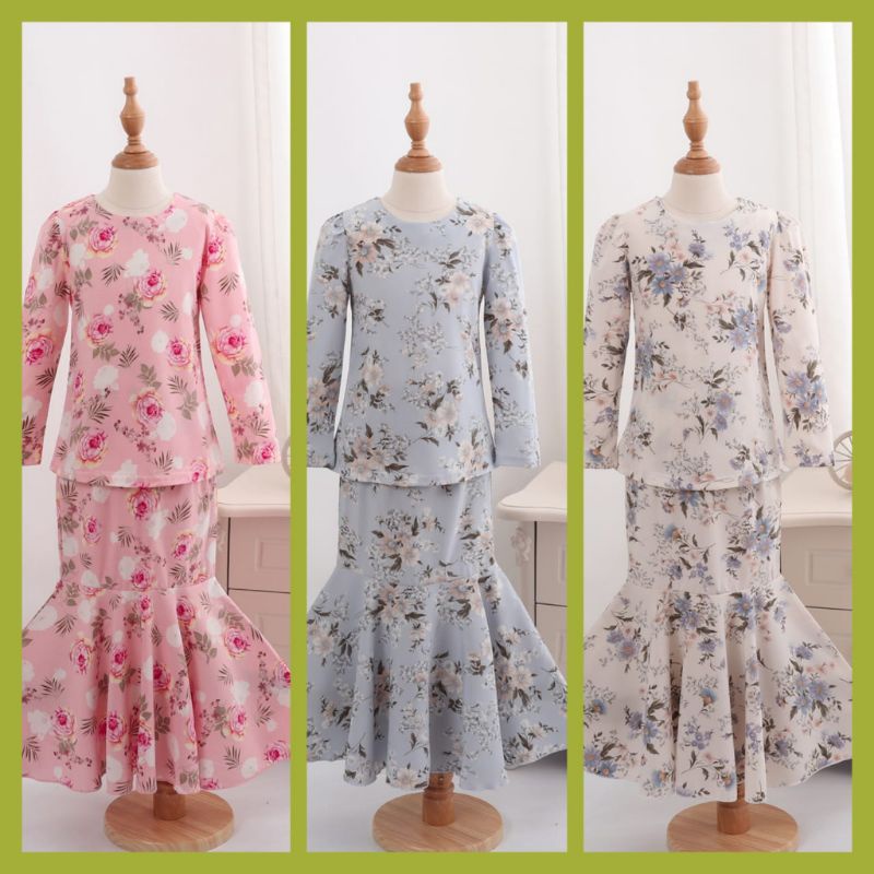 Baju Kurung Slave Girl Baju Raya Girl Kids Sedondon Brother Baju Raya Peplum
