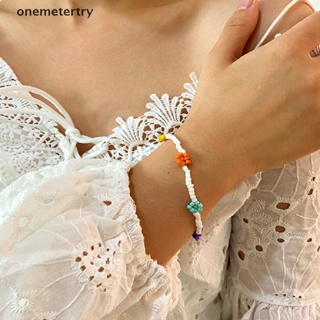 Onem สร้อยข้อมือ กําไลข้อมือ ประดับลูกปัด ดอกเดซี่ แฮนด์เมด สไตล์โบฮีเมียน สําหรับผู้หญิง