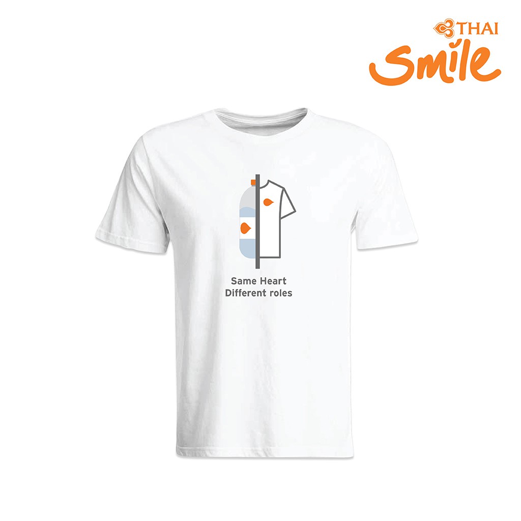Thai Smile Airways - SMILE SHOP เสื้อยืดผลิตจากขวดน้ำพลาสติกS-5XL