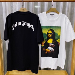 【COD】 เสื้อยืด Palm Angels ลายโมนาลิซ่า COMEING CLUB