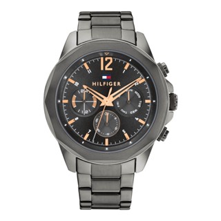 TOMMY HILFIGER รุ่น TH1792061 นาฬิกาข้อมือผู้ชาย สายสแตนเลส Gunmetal หน้าปัด 46 มม.