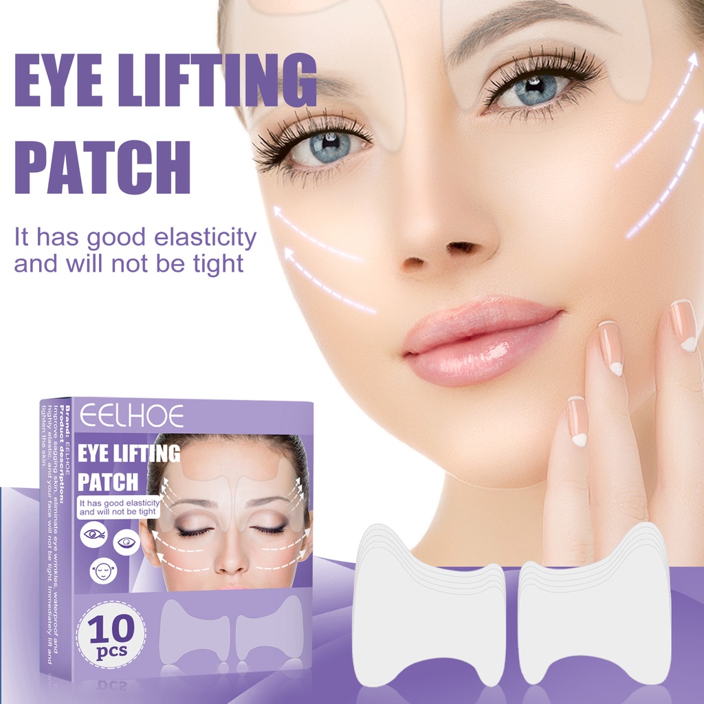 10pcs ซิลิโคน Anti-Wrinkle แพทช์ Face Eye Lifting Pads Anti Aging Patch Face Lifting สติกเกอร์แพทช์ Skin Care เครื่องมือ