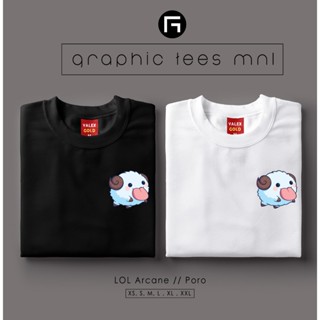 Graphic Tees MNL League of Legends LOL Arcane 414 Poro Jump Vector Customized Shirt Unisex T-shirt_03