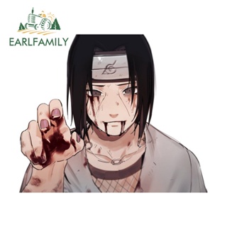 Earlfamily สติกเกอร์ ลายการ์ตูนนารูโตะ Uchiha Itachi ขนาด 13 ซม. x 10.9 ซม. สําหรับติดตกแต่งประตูรถยนต์