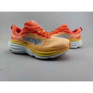 HOKA ONE ONE Bondi 8 Light cushioned long distance road running shoes orange36-45