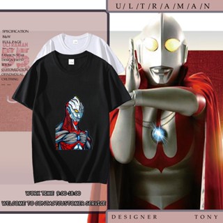 เสื้อยืดวินเทจ Ultraman Ultraman Gingavictry เสื้อยืดแขนสั้น เสื้อครอปสายฝอ เซ็กซี่ เสื้อขาว เสื้อยืดสวยๆ_05