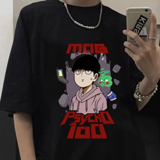 Ktq5【พร้อมส่ง】เสื้อยืดลําลอง แขนสั้น พิมพ์ลายกราฟิกอนิเมะ Mob Psycho 100 Shigeo Kageyama สไตล์ฮาราจูกุ สตรีท โอเวอร_08