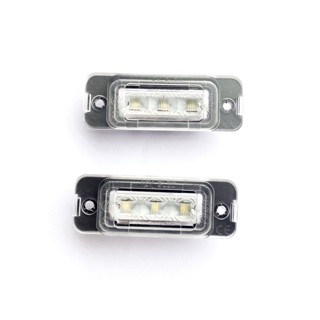 โคมไฟ LED 12V สีขาว สําหรับติดป้ายทะเบียนรถยนต์ Benz R-Class W251 06-11 ML-Class W164 05-11 GL-Class X164 07-12