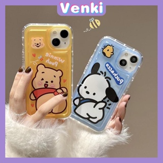 VENKI - เคสไอโฟน11 เคส Case สำหรับ iPhone 14 Pro Max Soft TPU Clear Jelly Airbag Case น่ารักการ์ตูนสัตว์ป้องกันกล้องกันกระแทกสำหรับ iPhone 14 13 12 11 Plus Pro Max 7 Plus X XR