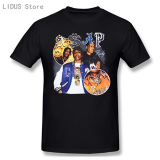 เสื้อยืดแขนสั้นลําลอง พิมพ์ลายกราฟฟิค NAGRI Asap y Harajuku สไตล์วินเทจ สําหรับผู้ชาย COmoio99CPfail32