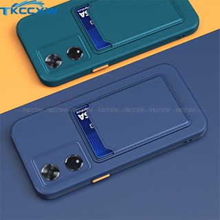 เคสโทรศัพท์ซิลิโคน TPU แบบนิ่ม พร้อมช่องใส่บัตร หรูหรา สําหรับ OPPO Reno 8 Pro 8T 5G A17 A17K A78 A58 A58X