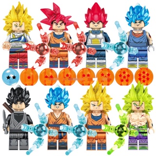 ของเล่นบล็อกตัวต่อเลโก้ Dragon Ball Goku ขนาดเล็ก