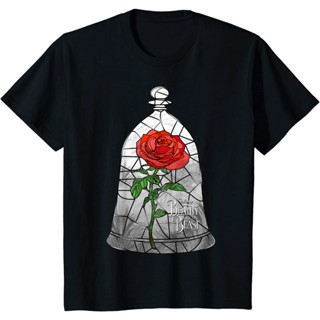 เสื้อยืด พิมพ์ลายกราฟฟิค Disney Beauty &amp; The Beast สําหรับเด็ก_01