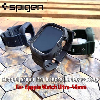 Spigen เคสนาฬิกาข้อมือ เกราะทนทาน พร้อมสายคล้อง สําหรับ Apple Watch Ultra 49 มม. Series 8 7 SE (45 มม. 41 มม. 44 มม. 40 มม.)