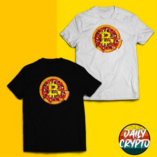 Daily crypto Bitcoin pizza cryptocurrency Design for men and women_05