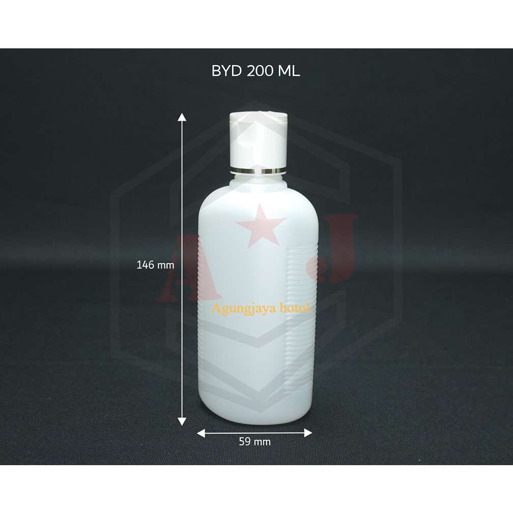 Byd Bottle 200 Ml Natural HDPE / ขวด HDPE / ขวด HDPE เครื่องสําอางค์ / ขวดโลชั่น / ขวดโทนเนอร์ / Byd