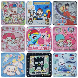 ผ้าเช็ดหน้า การ์ตูน sanrio ลิขสิทธิ์แท้ คิตตี้ Kitty มายเมโลดี้ My melody ปอมปูริน Pom purin ลิตเติ้ลทวิน คุโรมิ Kuromi