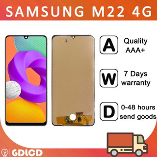 หน้าจอ Samsung Galaxy M22 4G อะไหล่หน้าจอสัมผัสดิจิทัล LCD แบบเปลี่ยน สําหรับ