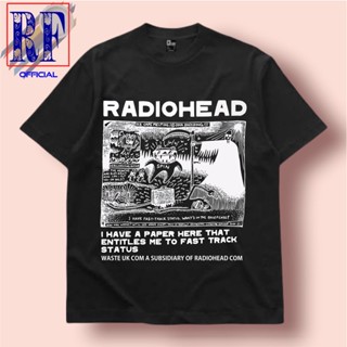 oversize T-shirt เสื้อยืด พิมพ์ลาย Radiohead BAND I Have A Paper S-5XL