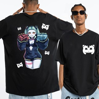 Japanese Anime Lucy Cyberpunk Edgerunners T-shirts Harajuku Cartoon Kawaii Printed Tee Shirt Short Sleeves Oversize_12