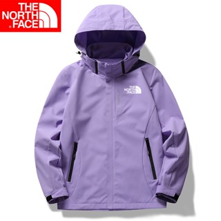 The North Face เสื้อแจ็กเก็ต เสื้อโค้ท พิมพ์ลายโลโก้ ให้ความอบอุ่น แฟชั่นยอดนิยม สําหรับหญิง